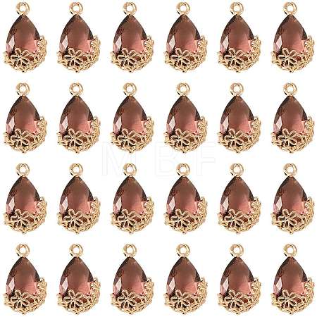 Transparent Glass Pendants GLAA-FZ0001-02E-1