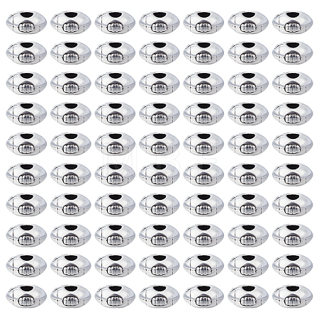 100Pcs Tibetan Style Alloy European Beads TIBEB-ME0001-13-1