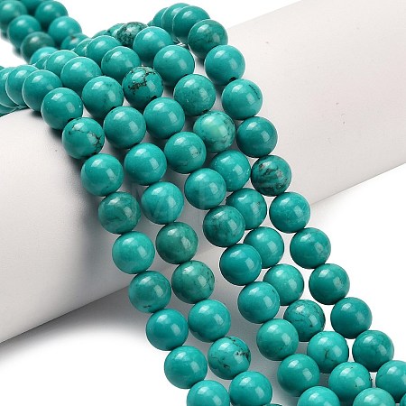 Natural Howlite Beads Strands G-Z149-A01-8mm-1
