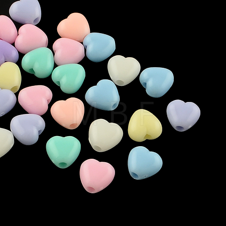 Opaque Acrylic Beads X-SACR-S743-15-1