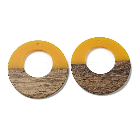 Resin & Walnut Wood Pendants RESI-XCP0002-16J-1