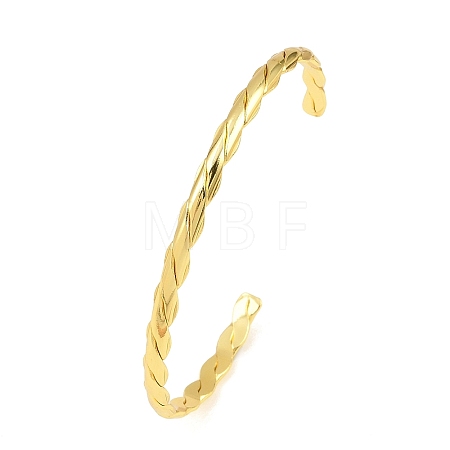 Brass Twisted Cuff Bangle BJEW-P168-F02-1