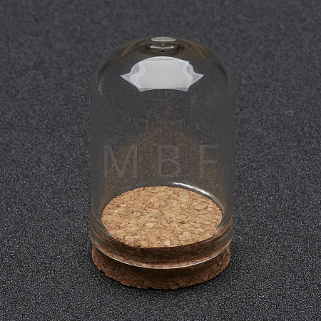 Glass Dome Cloche Cover AJEW-P043-S-1