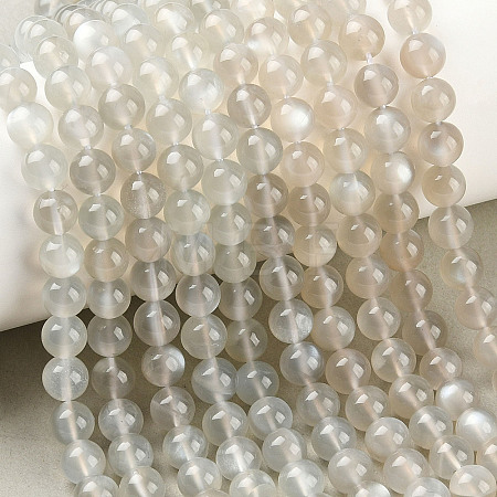 Natural White Moonstone Beads Strands G-Z137-A01-6mm-1