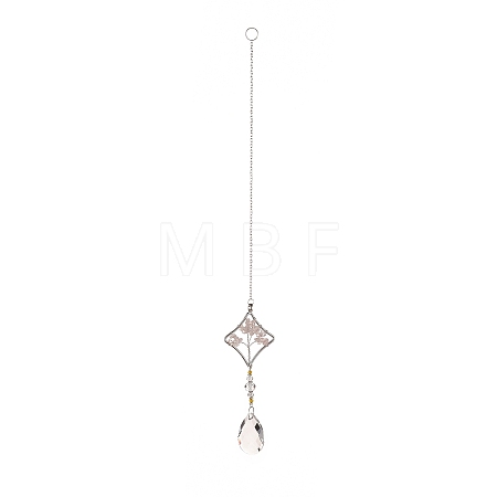 Teardrop Acrylic Beads Big Pendant Decorations HJEW-D029-01P-D-1