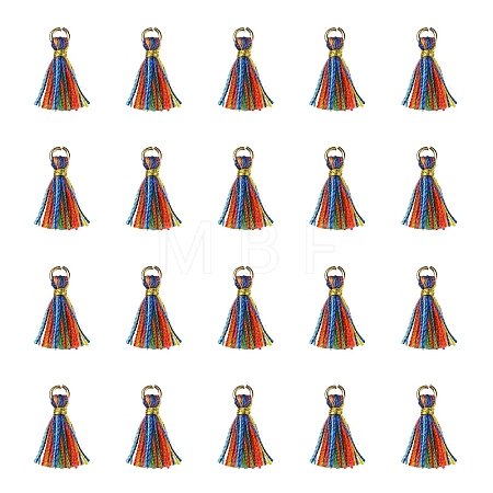 Polycotton(Polyester Cotton) Tassel Pendant Decorations FIND-YW0004-58D-1