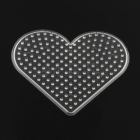 Heart ABC Plastic Pegboards used for 5x5mm DIY Fuse Beads DIY-Q009-14-1