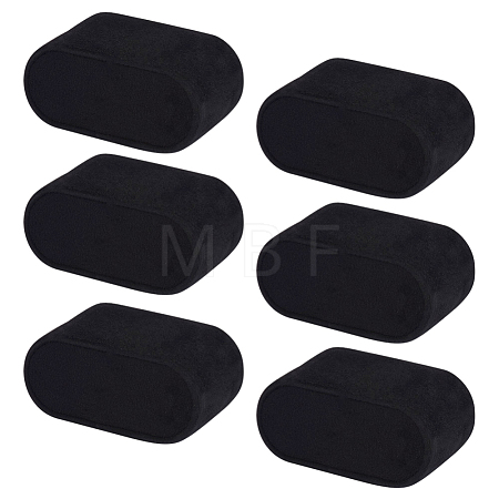 Flocking Cloth Jewelry Watch Displays BDIS-WH0004-02-1