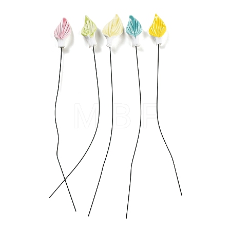 Ceramic Leaf Stems with Iron Stem PR-CBAD4A8-04-1