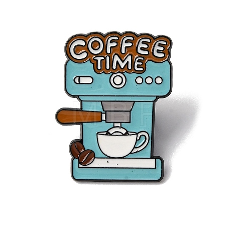 Coffee Themed Enamel Pin LS-JEWB-P050-01A-EB-1