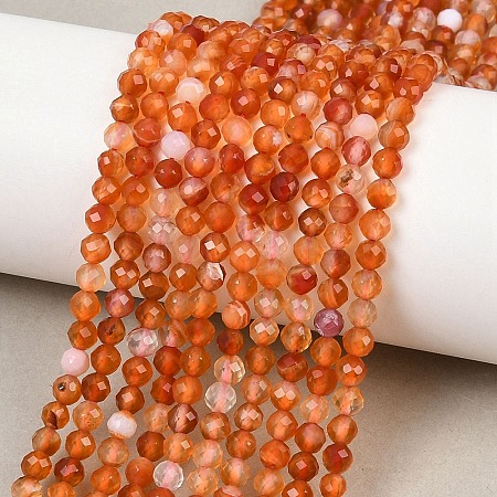 Natural Flower Agate Beads Strands G-B175-D23-4mm-1
