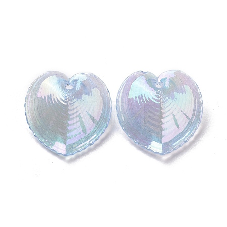 UV Plating Rainbow Iridescent Acrylic Pendants OACR-C003-08B-1