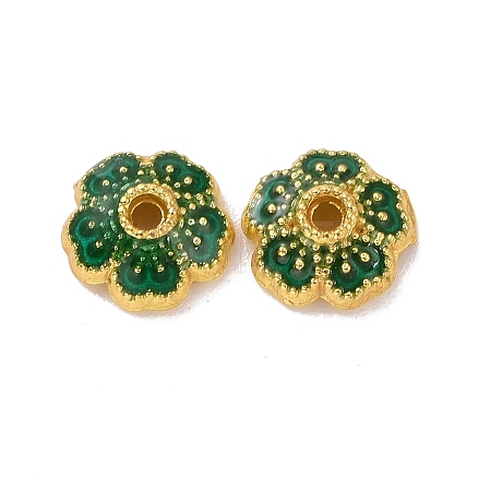 Alloy Enamel Bead Caps LS-ENAM-D027-01A-04G-1