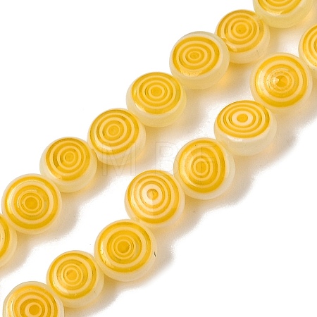 Handmade Lampwork Beads Strands LK-R004-51C-1