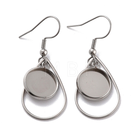 Tarnish Resistant 201 Stainless Steel Earring Hooks STAS-Z036-10P-1