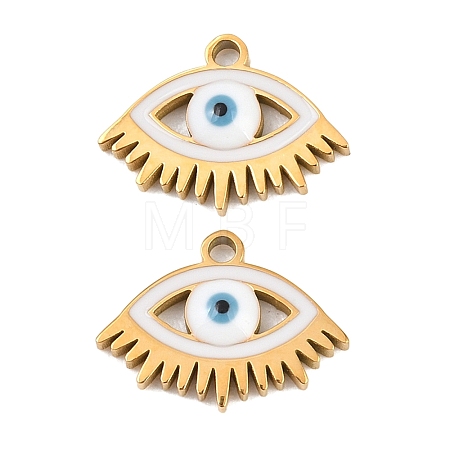 304 Stainless Steel Enamel Pendants STAS-Z190-09G-03-1