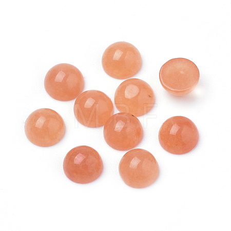 Natural White Jade Cabochons G-R416-6mm-55-1
