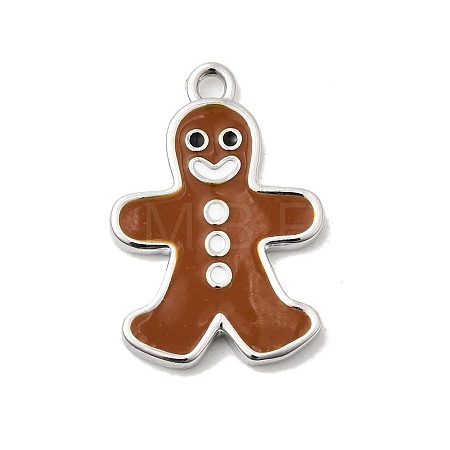 Christmas Brass Enamel Pendants KK-L258-05P-B01-1