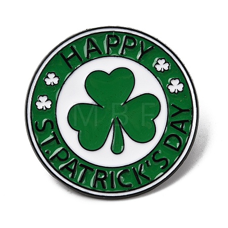 Saint Patrick's Day Alloy Enamel Brooches JEWB-D310-05EB-02-1