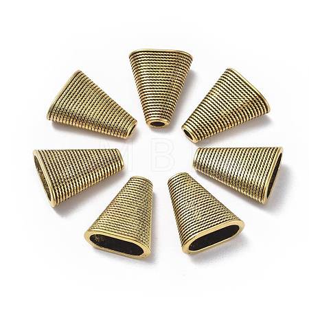 Tibetan Style Bead Cones TIBEB-00957-AG-RS-1