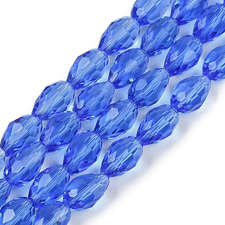 Transparent Glass Beads Strands EGLA-N013-T8mm-D10-1