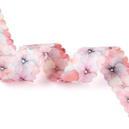 Single Face Printed Polyester Satin Ribbon SRIB-T009-02B-02-1