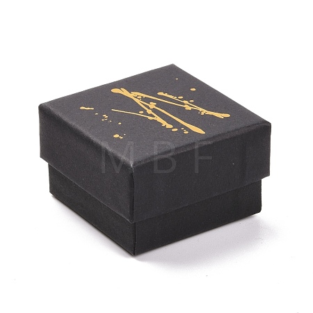 Hot Stamping Cardboard Jewelry Packaging Boxes CON-B007-01A-1