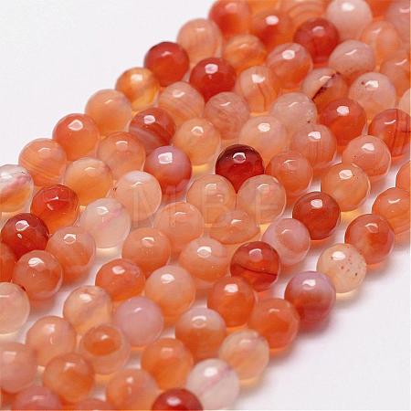 Natural Carnelian Beads Strands G-D840-34-8mm-1