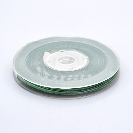 Polyester Velvet Ribbon for Gift Packing and Festival Decoration SRIB-M001-4mm-587-1