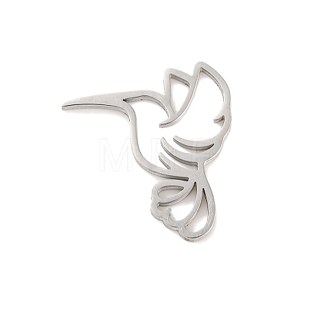 Non-Tarnish 304 Stainless Steel Open Back Bezel Pendants STAS-Z069-06P-1