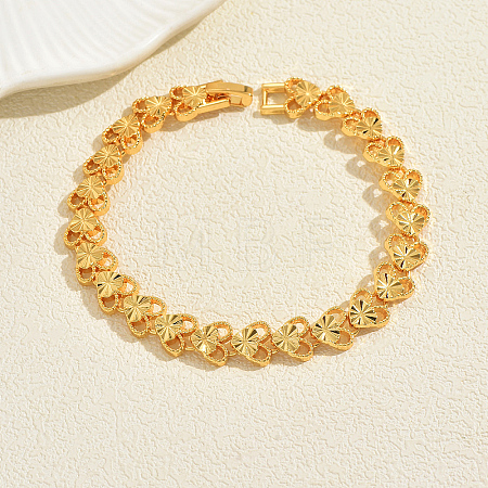 Alloy Link Chain Bracelets for Women BM3814-4-1