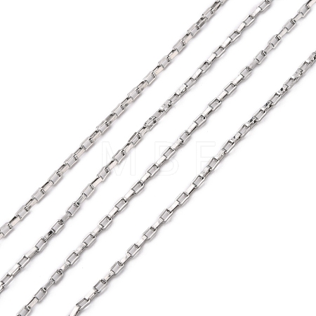 Tarnish Resistant 304 Stainless Steel Box Chains CHS-A003A-1.5mm-1