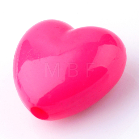 Opaque Acrylic Beads X-SACR-S788-C04-1