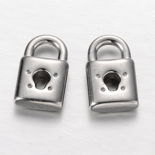 Padlock 304 Stainless Steel Pendants STAS-I045-20-1