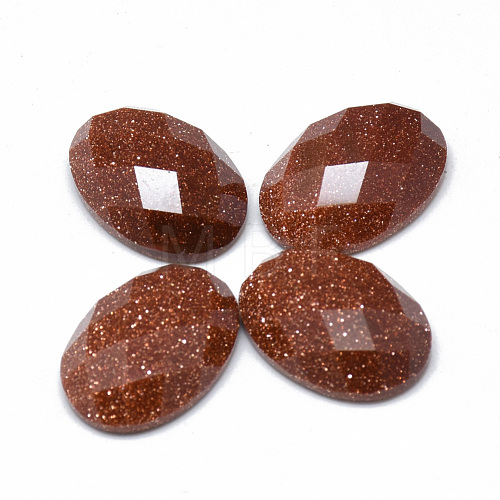 Synthetic Goldstone Cabochons G-T073-16L-1