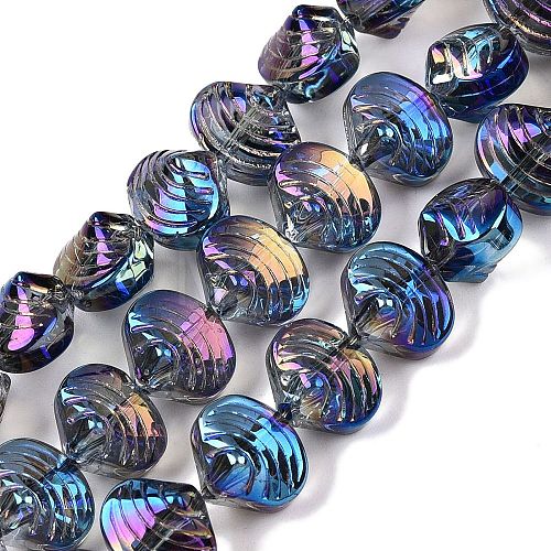 Electroplate Glass Beads Strands EGLA-T021-11H-1