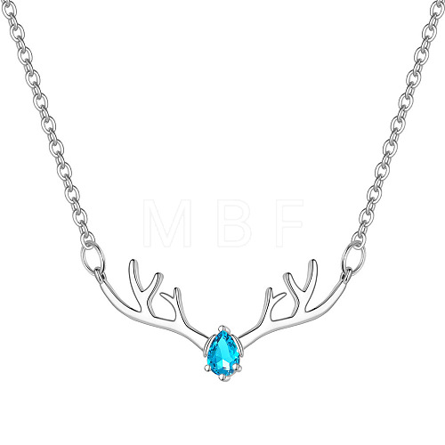 Deer Urn Ashes Pendant Necklace PW-WG78BFC-12-1