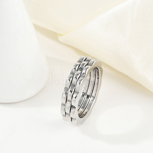 304 Stainless Steel Finger Ring for Women RJEW-A052-01A-P-1