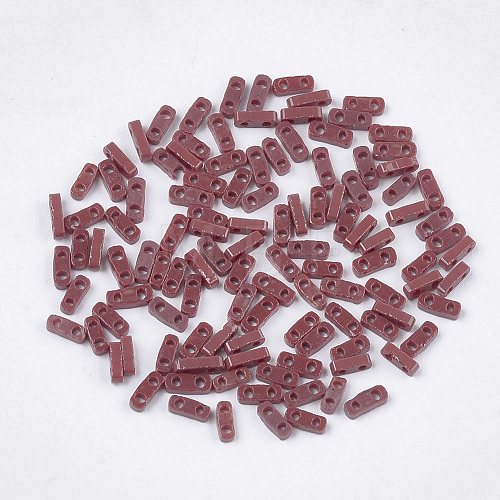 2-Hole Opaque Glass Seed Beads SEED-S023-21A-03-1