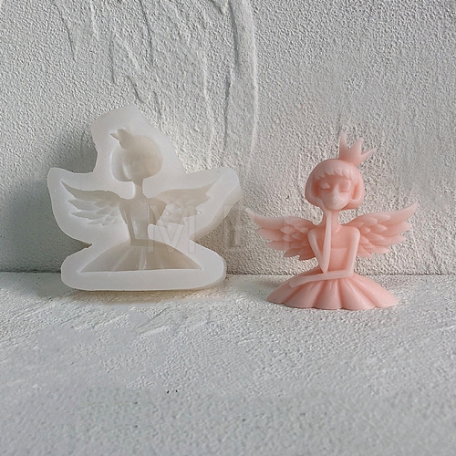Angel & Fairy Candle Bust Portrait Silicone Molds DIY-L072-010B-1