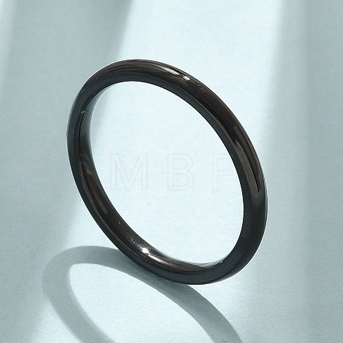 Ion Plating(IP) 304 Stainless Steel Plain Band Rings STAS-I160-E03-EB-1