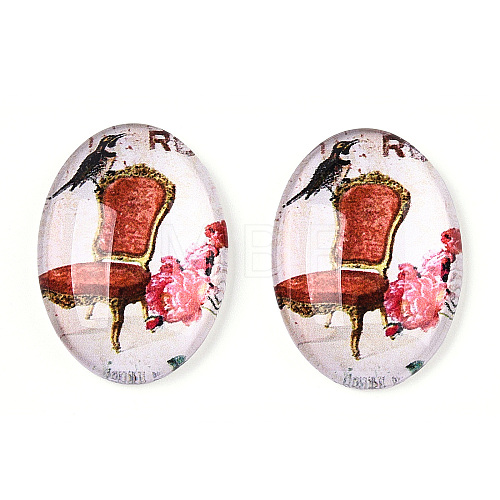 Glass Cabochons GGLA-T004-01-P-1