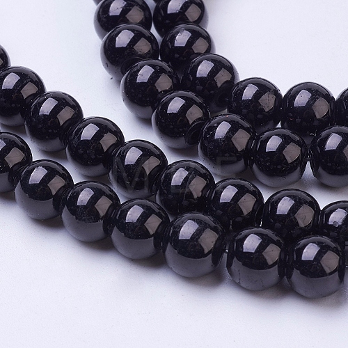Painted Glass Bead Strands X-DGLA-S071-8mm-90-1