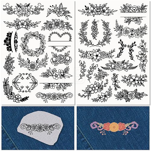 PVA Water-soluble Embroidery Aid Drawing Sketch DIY-WH0514-025-1