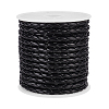 4-Ply Round Imitation Leather Braided Cord LC-WH0003-10A-1