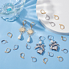 100Pcs 2 Style 304 Stainless Steel Leverback Earring Findings STAS-BBC0002-57-4