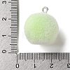 Fruit Theme Flocking Opaque Resin Pendants LS-RESI-D017-04B-P-3
