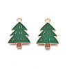 Christmas Style Alloy Enamel Pendants X-ENAM-Q442-66-2