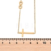 Religion 304 Stainless Steel Infinity Cross Link Chain Necklaces NJEW-H093-06G-4