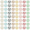 200Pcs 2-Hole Resin Buttons BUTT-TA0001-60C-2